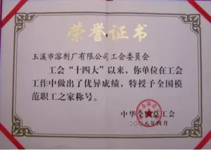 荣誉证书